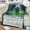 Game Mtg Magic The Gathering M21 193 Llanowar Visionary Fleece Blanket