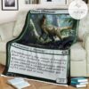 Game Mtg Magic The Gathering M21 194 Ornery Dilophosaur Fleece Blanket Tagotee