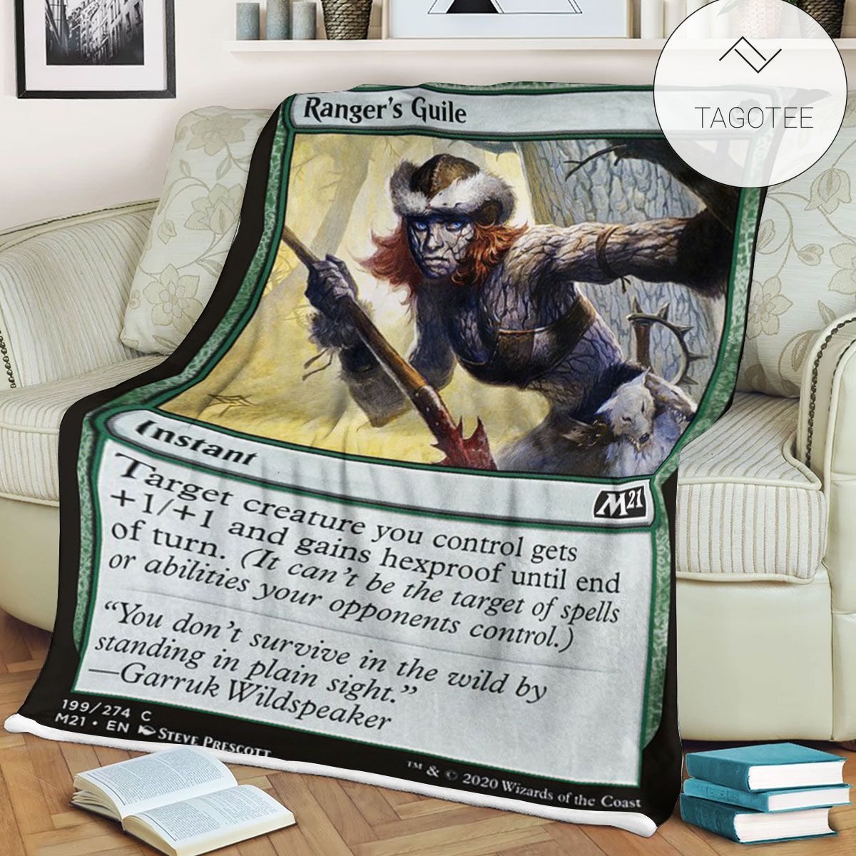 Game Mtg Magic The Gathering M21 199 Ranger S Guile Fleece Blanket Tagotee Game Mtg Magic The Gathering M21 199 Ranger S Guile Fleece Blanket Tagotee