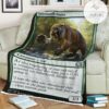 Game Mtg Magic The Gathering M21 202 Sabertooth Mauler Fleece Blanket