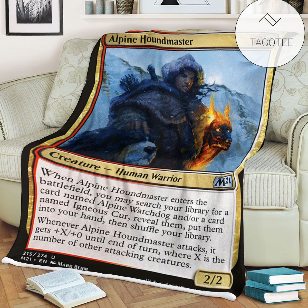 Game Mtg Magic The Gathering M21 215 Alpine Houndmaster Fleece Blanket Tagotee Game Mtg Magic The Gathering M21 215 Alpine Houndmaster Fleece Blanket Tagotee