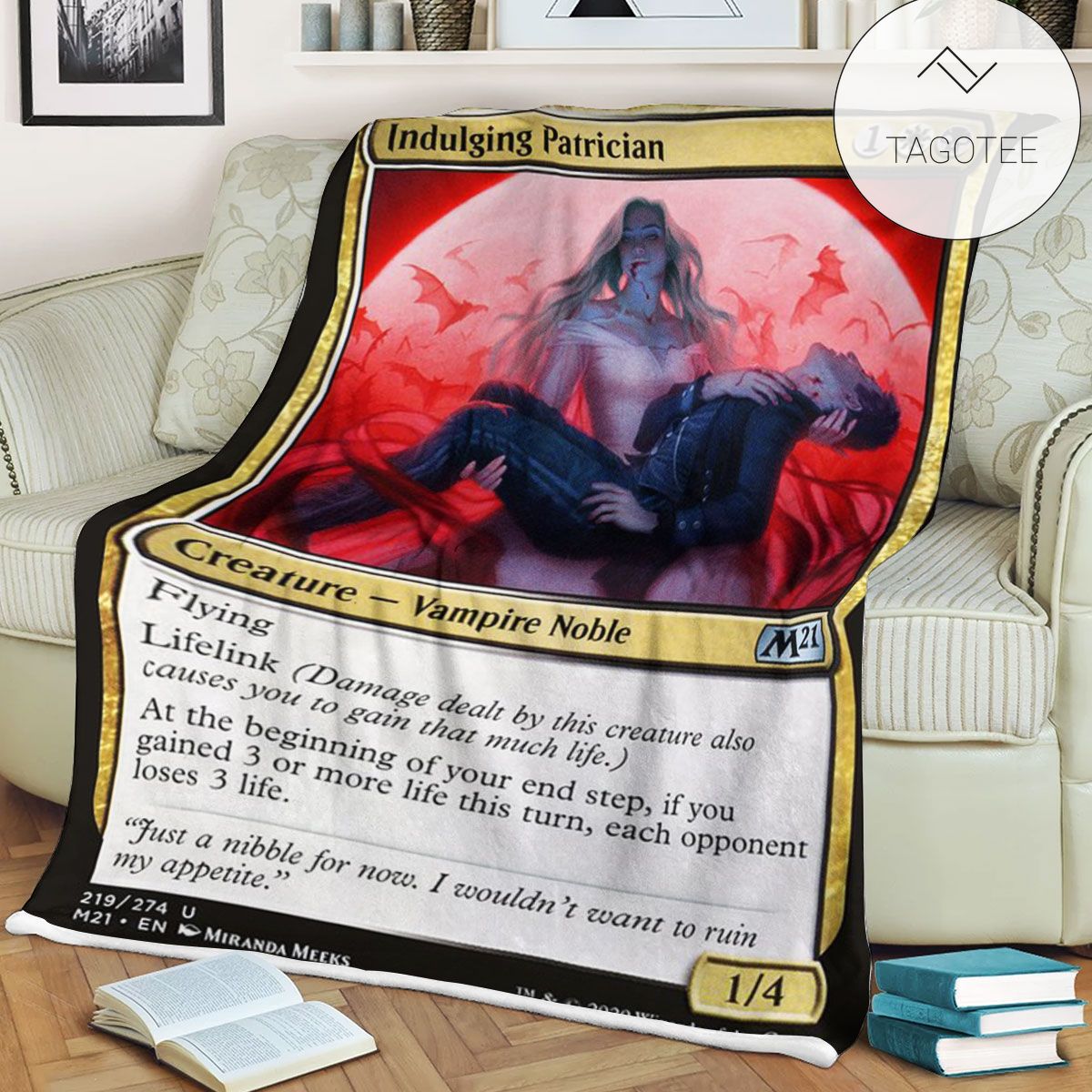 Game Mtg Magic The Gathering M21 219 Indulging Patrician Fleece Blanket Game Mtg Magic The Gathering M21 219 Indulging Patrician Fleece Blanket