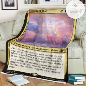 Game Mtg Magic The Gathering M21 225 Sanctum Of All Fleece Blanket