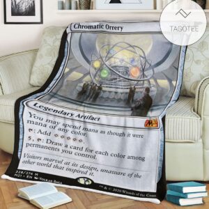 Game Mtg Magic The Gathering M21 228 Chromatic Orrery Fleece Blanket