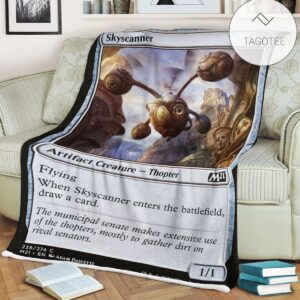 Game Mtg Magic The Gathering M21 238 Skyscanner Fleece Blanket