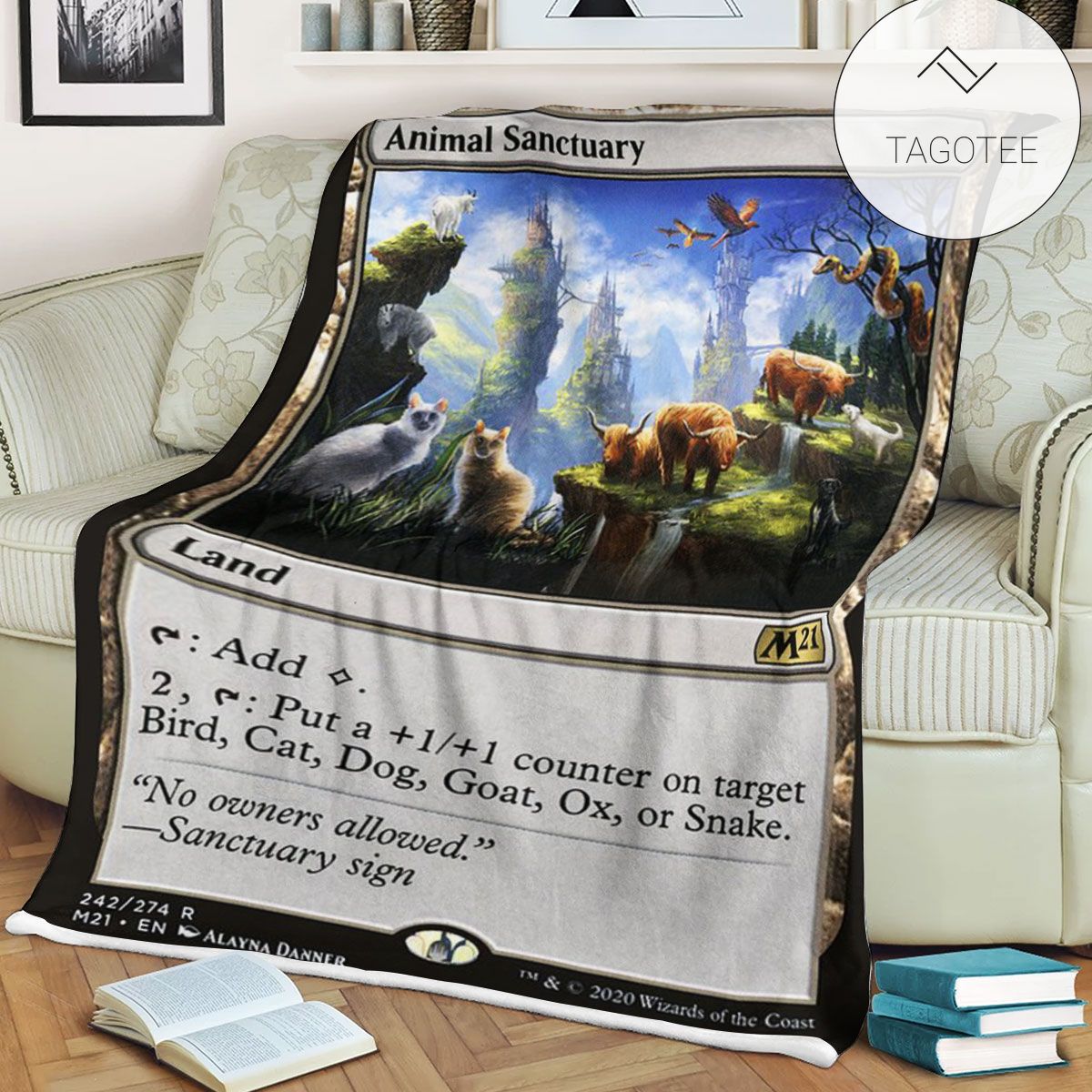 Game Mtg Magic The Gathering M21 242 Animal Sanctuary Fleece Blanket Tagotee Game Mtg Magic The Gathering M21 242 Animal Sanctuary Fleece Blanket Tagotee