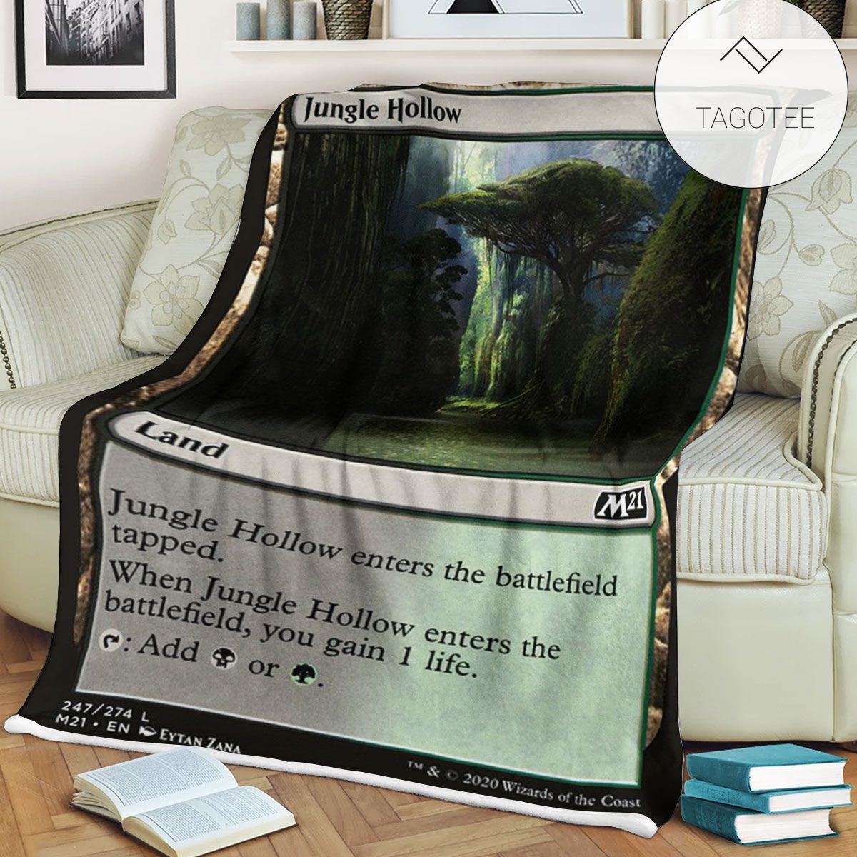 Game Mtg Magic The Gathering M21 247 Jungle Hollow Fleece Blanket Game Mtg Magic The Gathering M21 247 Jungle Hollow Fleece Blanket