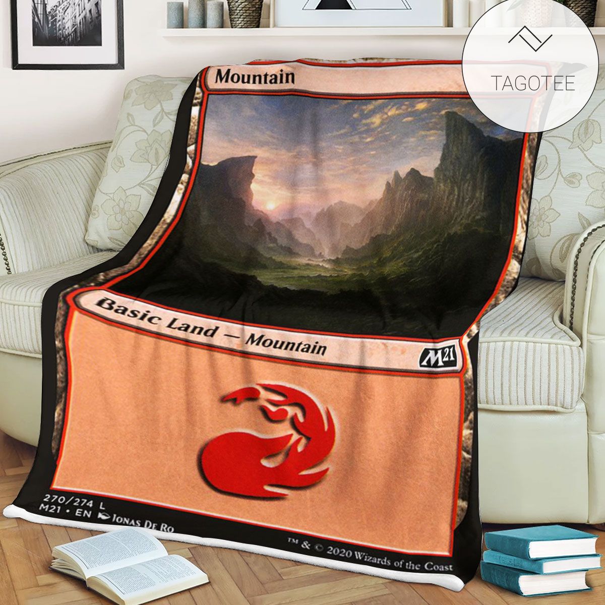 Game Mtg Magic The Gathering M21 270 Mountain Fleece Blanket Game Mtg Magic The Gathering M21 270 Mountain Fleece Blanket