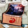 Game Mtg Magic The Gathering M21 271 Mountain Fleece Blanket