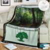 Game Mtg Magic The Gathering M21 273 Forest Fleece Blanket Tagotee