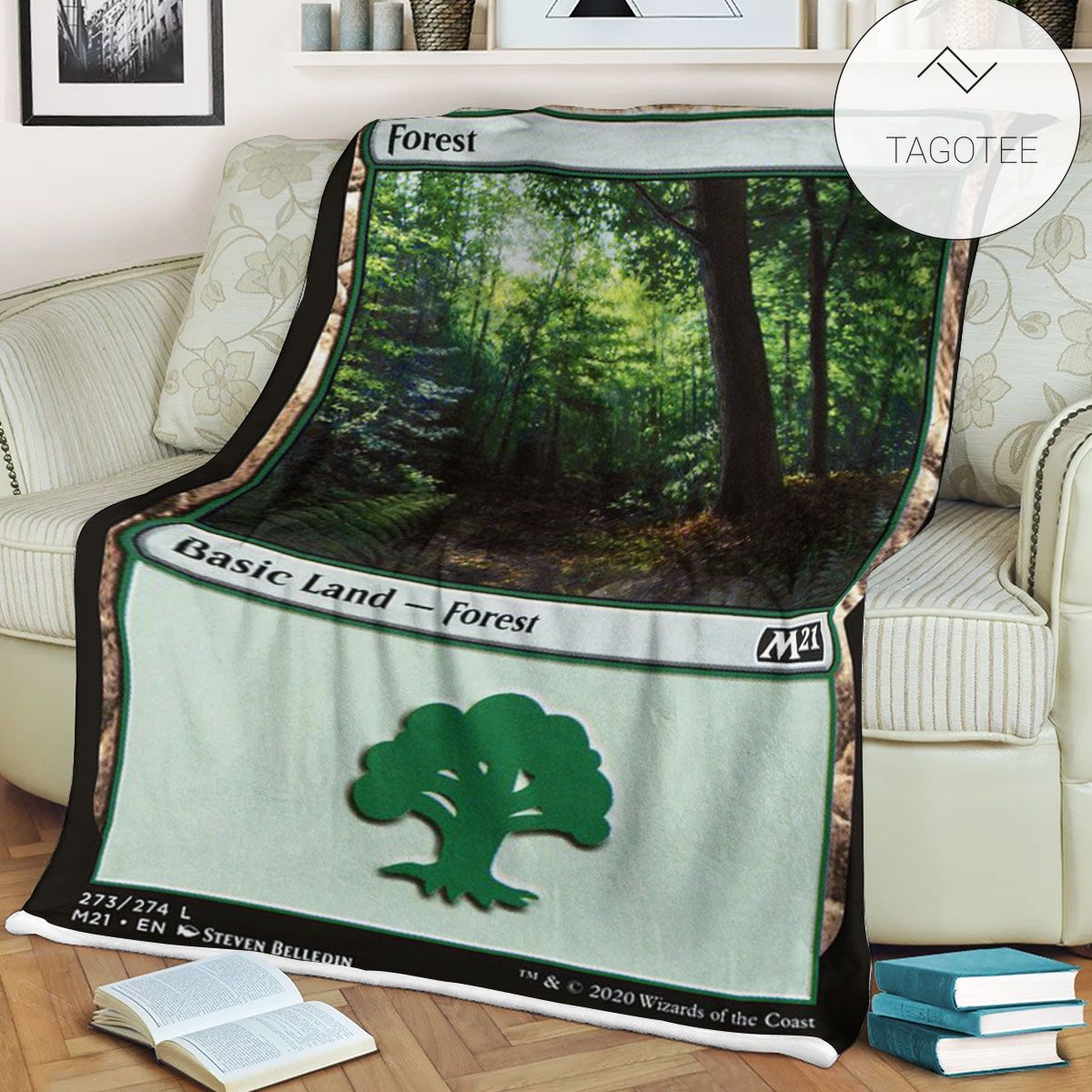 Game Mtg Magic The Gathering M21 273 Forest Fleece Blanket Tagotee Game Mtg Magic The Gathering M21 273 Forest Fleece Blanket Tagotee