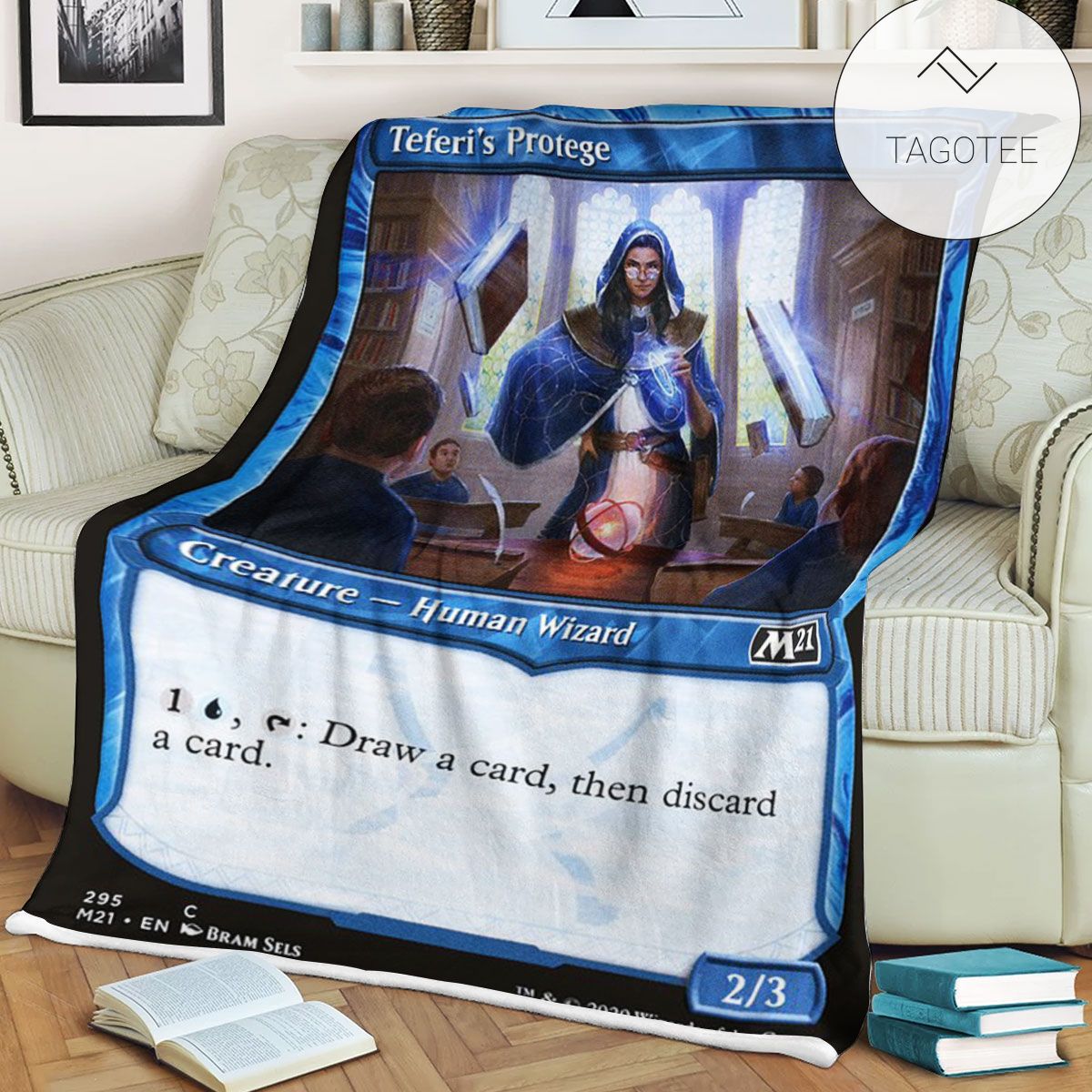 Game Mtg Magic The Gathering M21 295 Teferi S Protege Fleece Blanket Game Mtg Magic The Gathering M21 295 Teferi S Protege Fleece Blanket