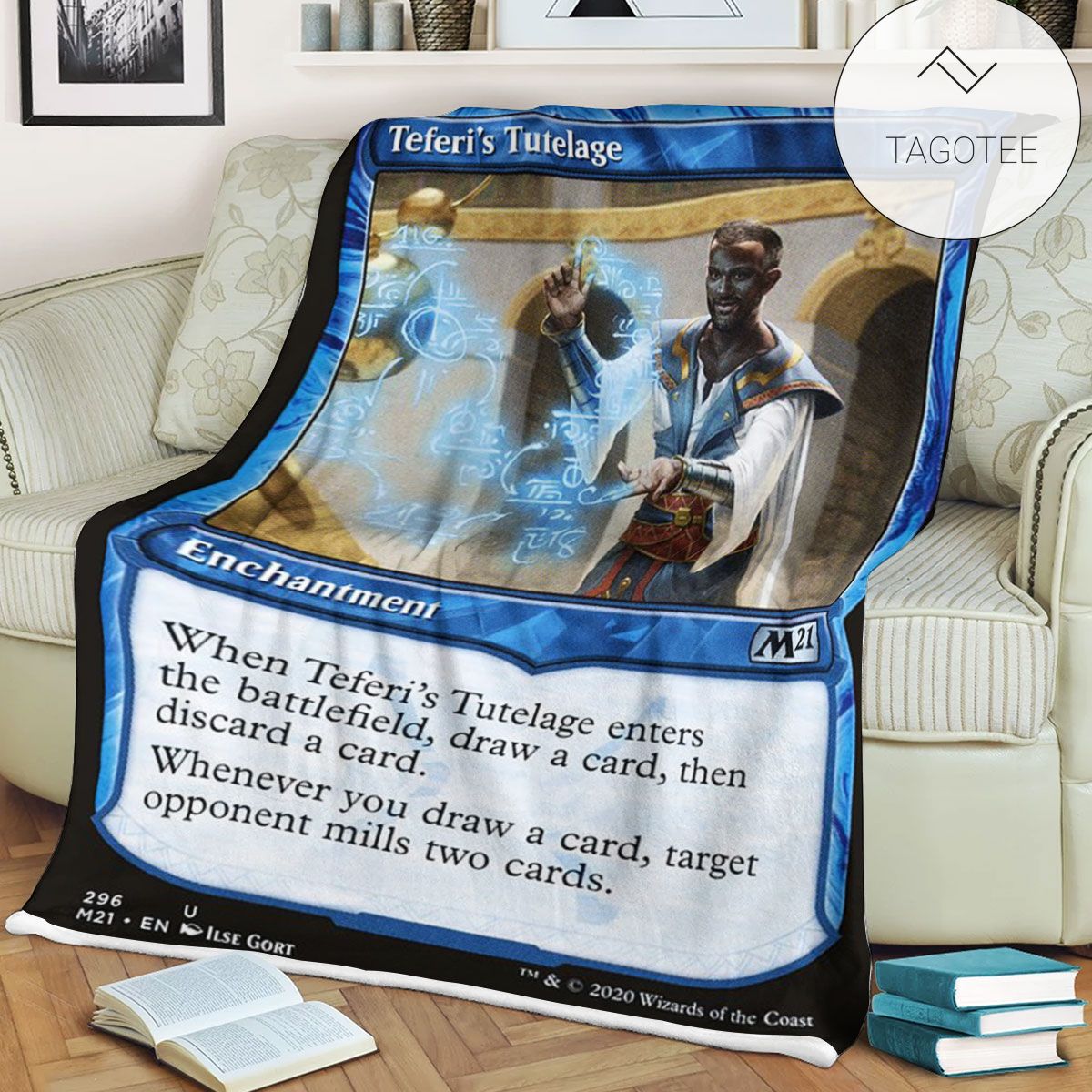 Game Mtg Magic The Gathering M21 296 Teferi S Tutelage Fleece Blanket Tagotee Game Mtg Magic The Gathering M21 296 Teferi S Tutelage Fleece Blanket Tagotee