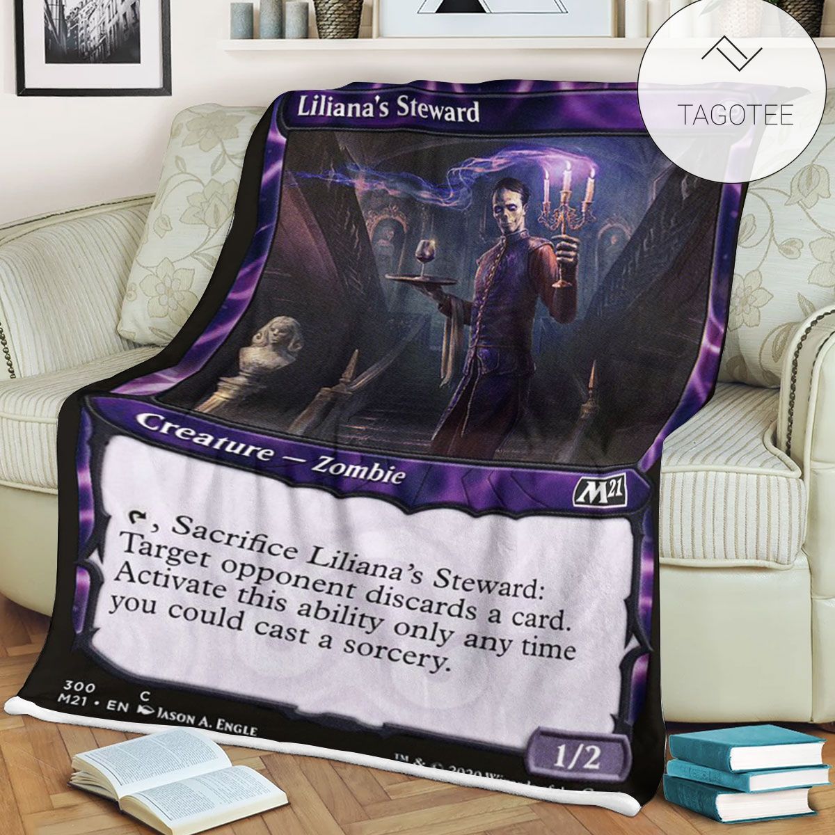 Game Mtg Magic The Gathering M21 300 Liliana S Steward Fleece Blanket Game Mtg Magic The Gathering M21 300 Liliana S Steward Fleece Blanket