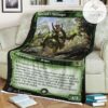 Game Mtg Magic The Gathering M21 307 Garruk S Harbinger Fleece Blanket