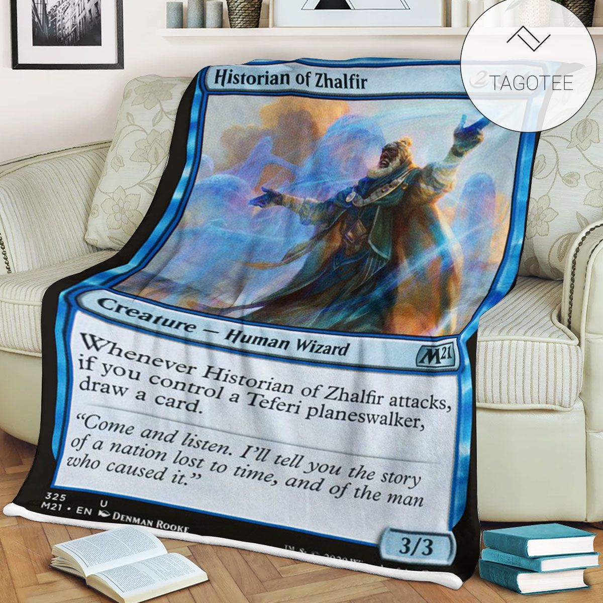 Game Mtg Magic The Gathering M21 325 Historian Of Zhalfir Fleece Blanket Game Mtg Magic The Gathering M21 325 Historian Of Zhalfir Fleece Blanket