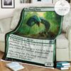 Game Mtg Magic The Gathering M21 338 Predatory Wurm Fleece Blanket