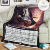 Game Mtg Magic The Gathering M21 356 Demonic Embrace Fleece Blanket