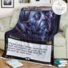 Game Mtg Magic The Gathering M21 360 Peer Into The Abyss Fleece Blanket