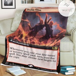 Game Mtg Magic The Gathering M21 365 Double Vision Fleece Blanket Tagotee