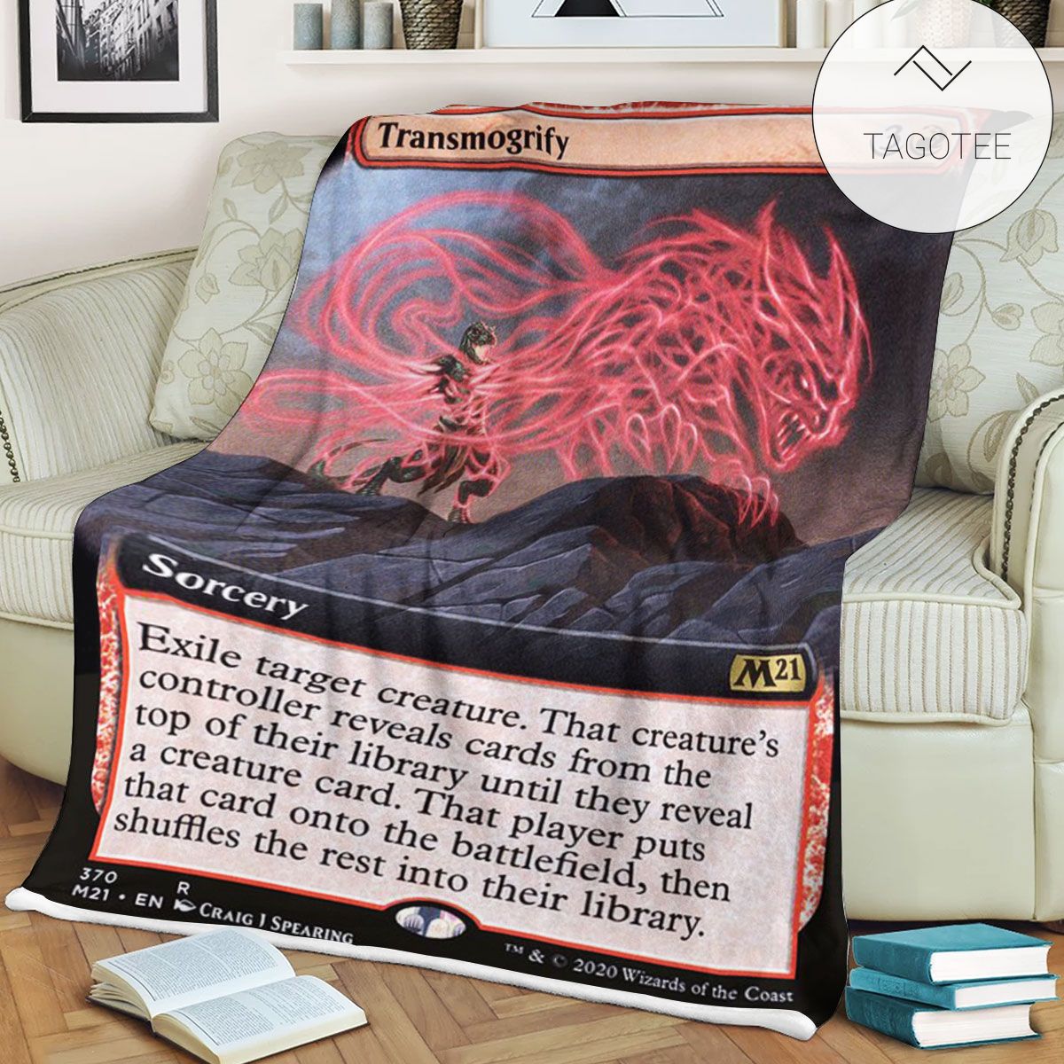 Game Mtg Magic The Gathering M21 370 Transmogrify Fleece Blanket Tagotee Game Mtg Magic The Gathering M21 370 Transmogrify Fleece Blanket Tagotee