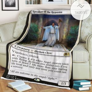 Game Mtg Magic The Gathering M21 38 Speaker Of The Heavens Fleece Blankett Tagotee