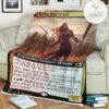 Game Mtg Magic The Gathering M21 380 Radha Heart Of Keld Fleece Blanket