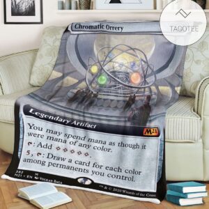 Game Mtg Magic The Gathering M21 382 Chromatic Orrery Fleece Blanket