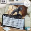 Game Mtg Magic The Gathering M21 384 Sparkhunter Masticore Fleece Blanket