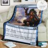 Game Mtg Magic The Gathering M21 54 Keen Glidemaster Fleece Blanket Tagotee