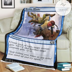 Game Mtg Magic The Gathering M21 66 Rookie Mistake Fleece Blanket Tagotee