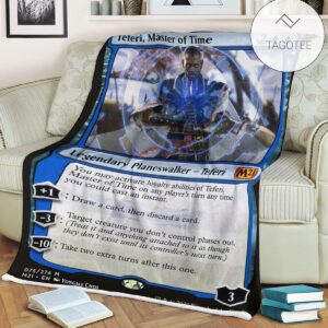 Game Mtg Magic The Gathering M21 75 Teferi Master Of Time Fleece Blanket