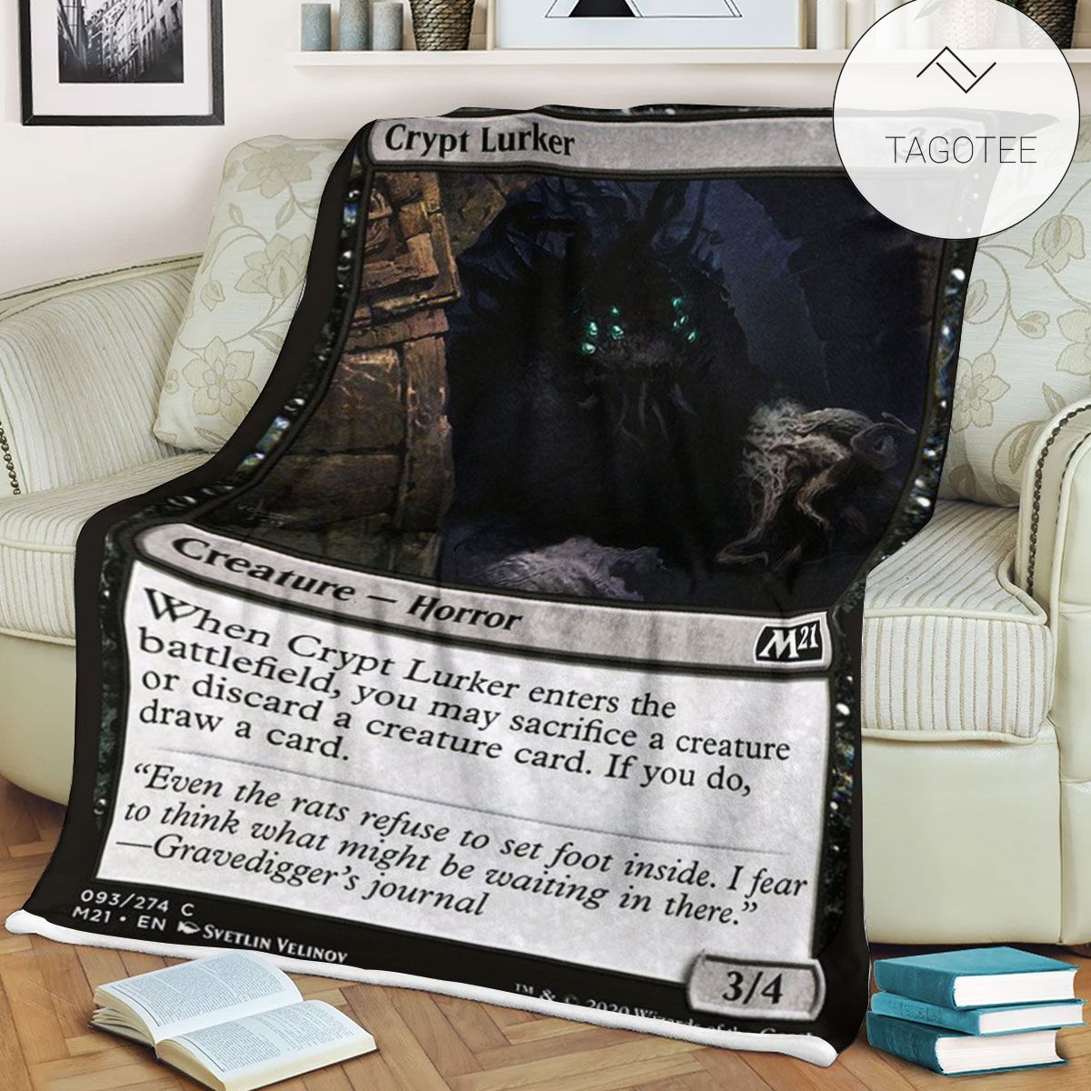 Game Mtg Magic The Gathering M21 93 Crypt Lurker Fleece Blanket Tagotee Game Mtg Magic The Gathering M21 93 Crypt Lurker Fleece Blanket Tagotee