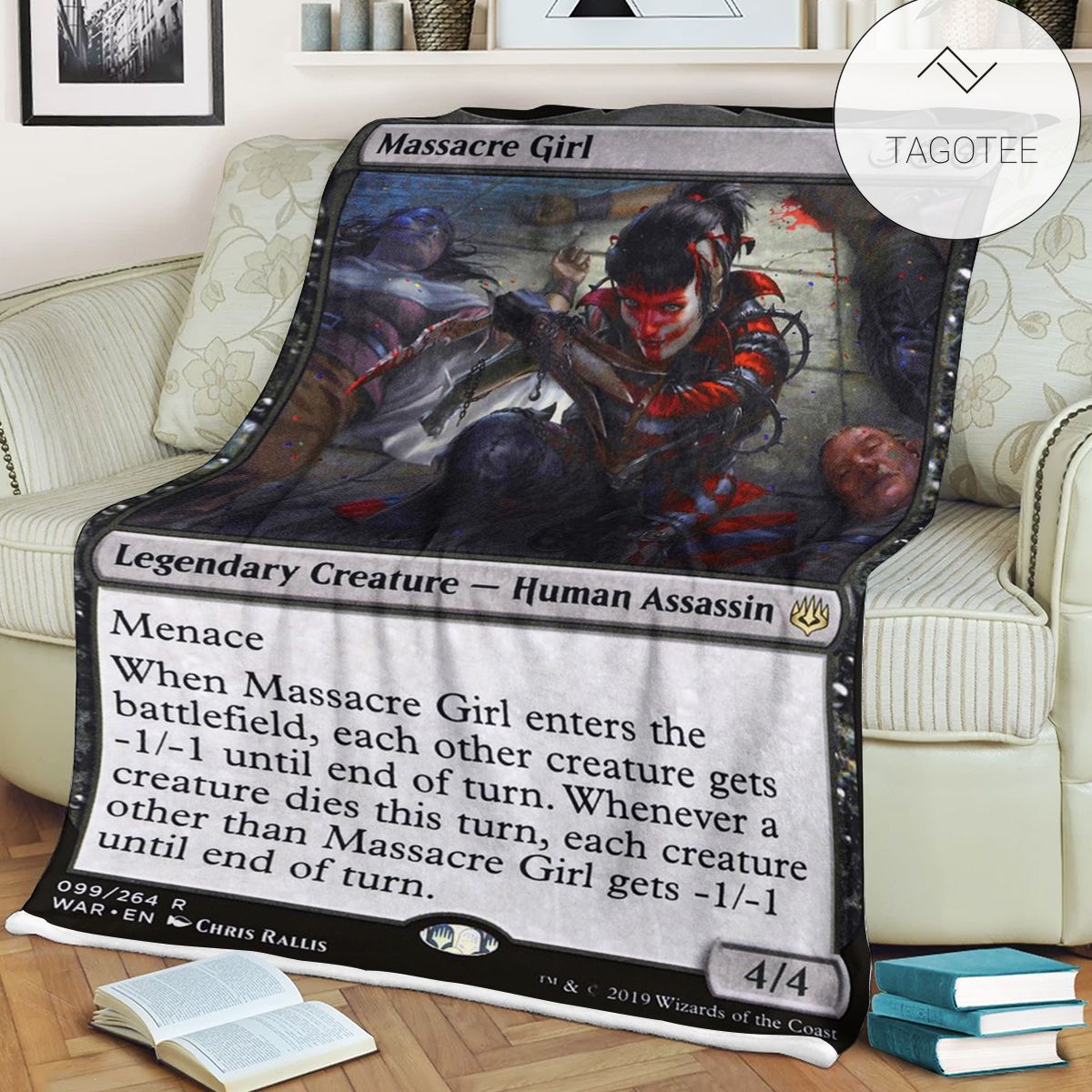 Game Mtg Magic The Gathering Massacre Girl Blanket Tagotee Game Mtg Magic The Gathering Massacre Girl Blanket Tagotee
