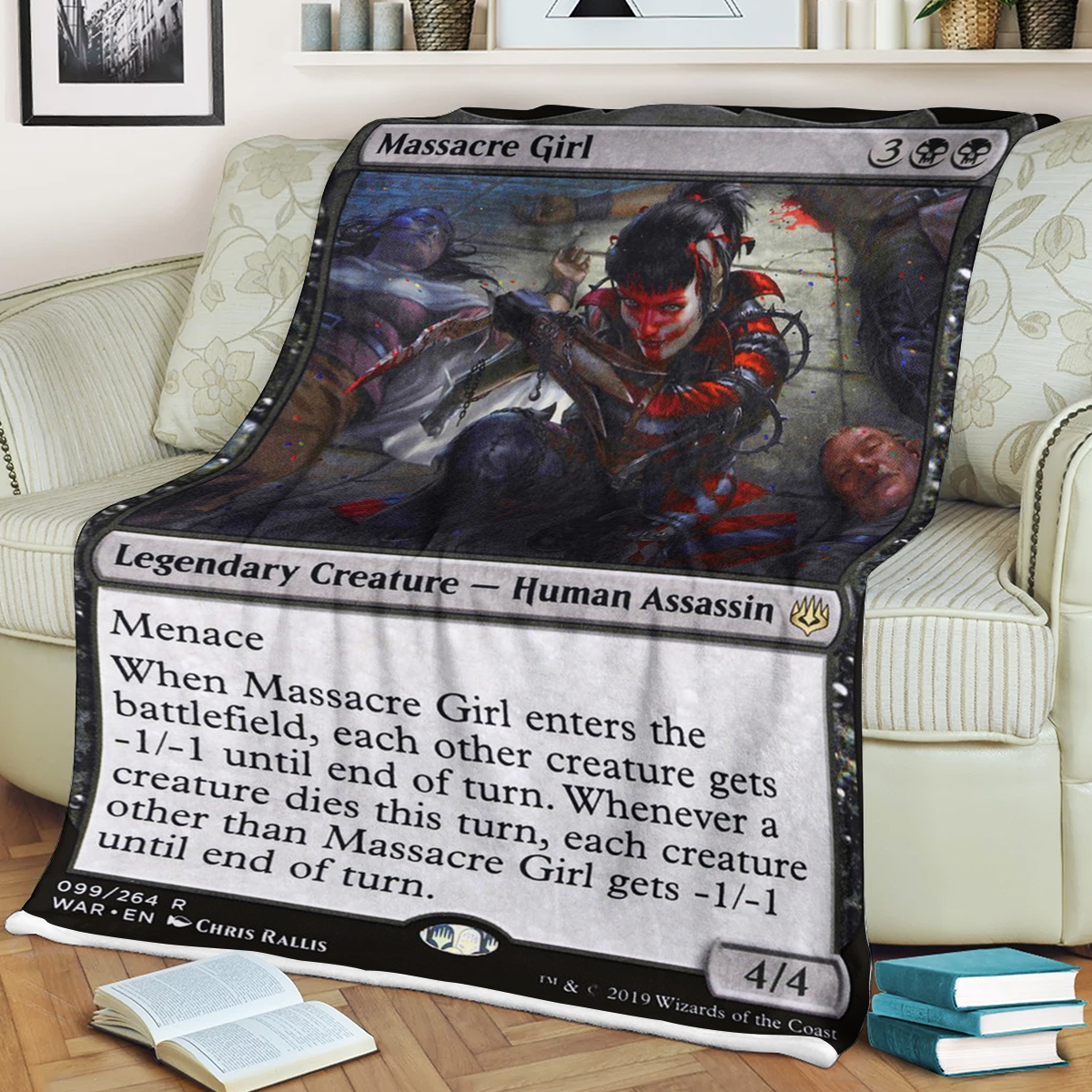 Game Mtg Magic The Gathering Massacre Girl Blanket Game Mtg Magic The Gathering Massacre Girl Blanket