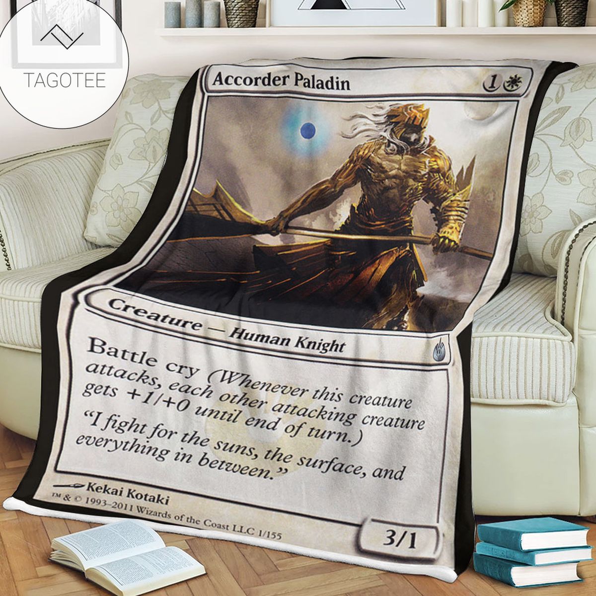 Game Mtg Magic The Gathering Mbs 1 Accorder Paladin Fleece Blanket Game Mtg Magic The Gathering Mbs 1 Accorder Paladin Fleece Blanket