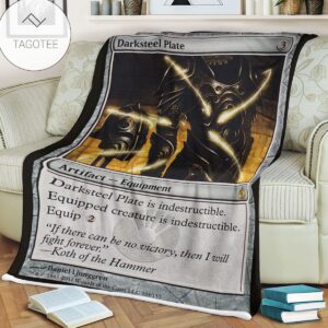 Game Mtg Magic The Gathering Mbs 104 Darksteel Plate Fleece Blanket
