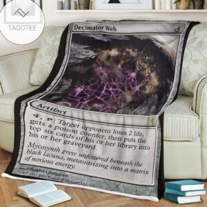 Game Mtg Magic The Gathering Mbs 105 Decimator Web Fleece Blanket