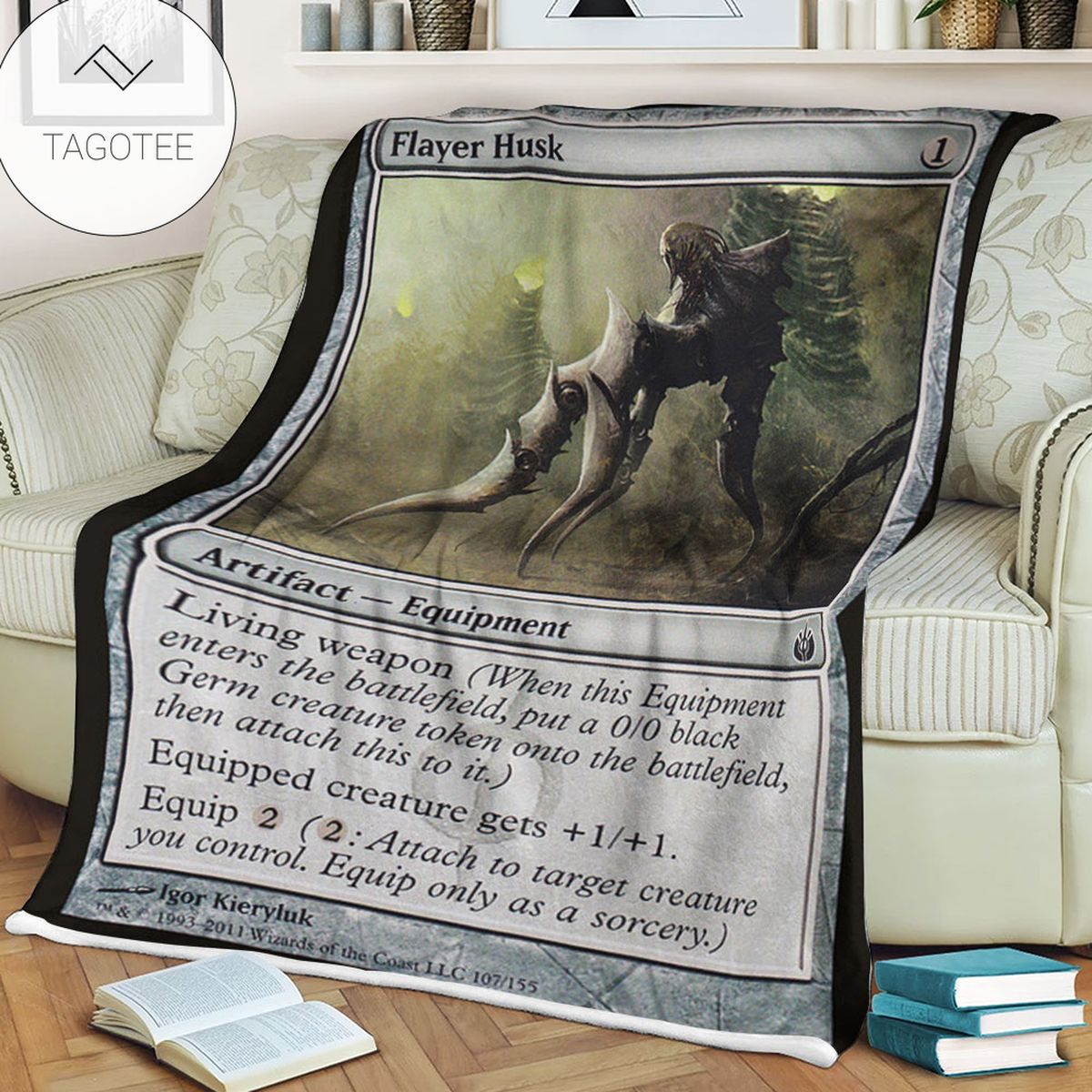 Game Mtg Magic The Gathering Mbs 107 Flayer Husk Fleece Blanket Game Mtg Magic The Gathering Mbs 107 Flayer Husk Fleece Blanket