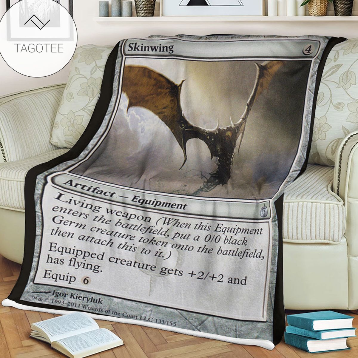 Game Mtg Magic The Gathering Mbs 133 Skinwing Fleece Blanket Game Mtg Magic The Gathering Mbs 133 Skinwing Fleece Blanket