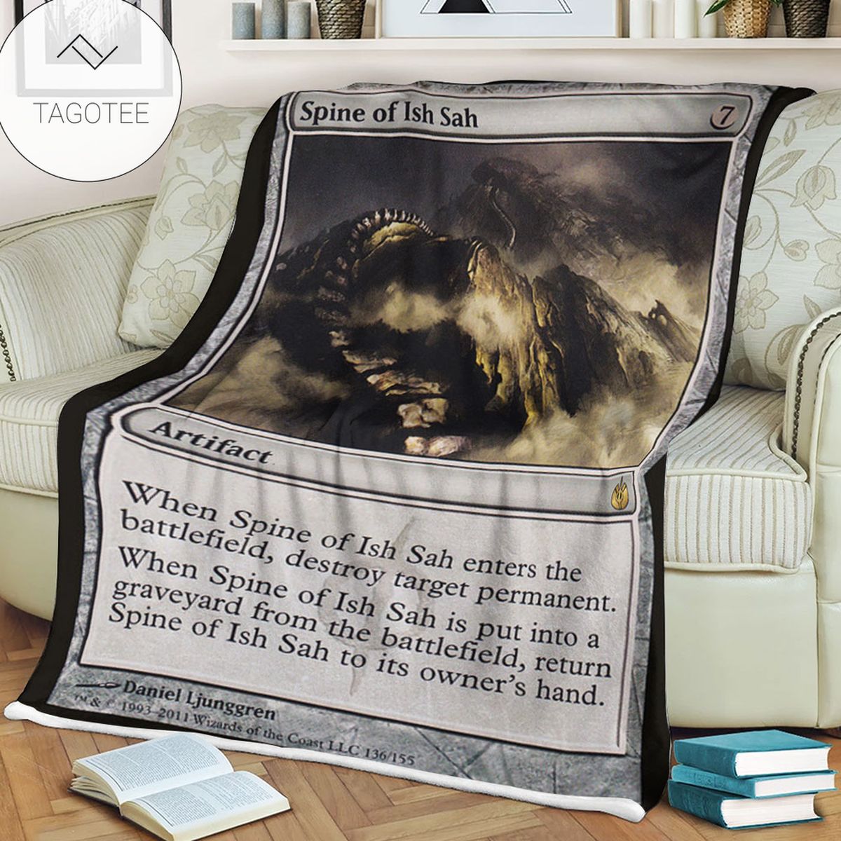 Game Mtg Magic The Gathering Mbs 136 Spine Of Ish Sah Fleece Blanket Game Mtg Magic The Gathering Mbs 136 Spine Of Ish Sah Fleece Blanket