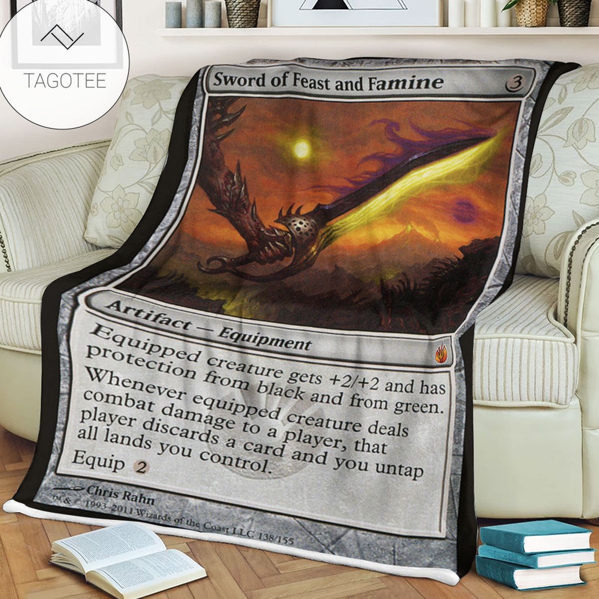 Game Mtg Magic The Gathering Mbs 138 Sword Of Feast And Famine Fleece Blanket Tagotee Game Mtg Magic The Gathering Mbs 138 Sword Of Feast And Famine Fleece Blanket Tagotee