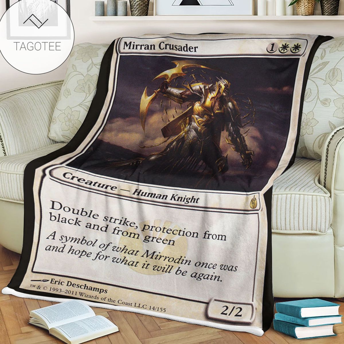 Game Mtg Magic The Gathering Mbs 14 Mirran Crusader Fleece Blanket Game Mtg Magic The Gathering Mbs 14 Mirran Crusader Fleece Blanket