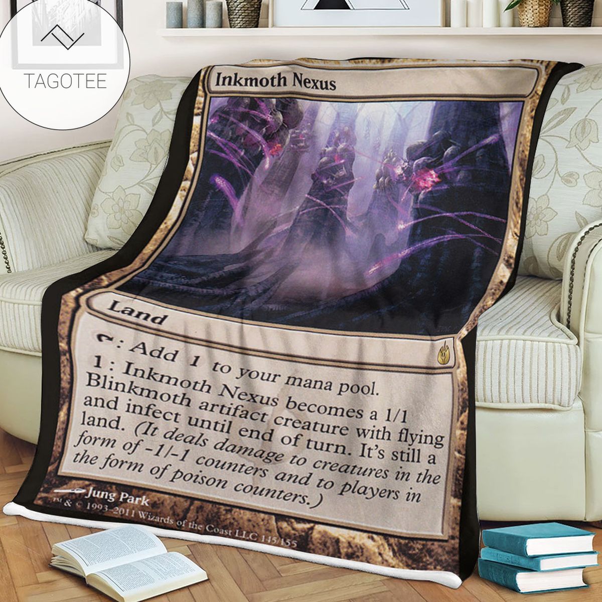 Game Mtg Magic The Gathering Mbs 145 Inkmoth Nexus Fleece Blanket Game Mtg Magic The Gathering Mbs 145 Inkmoth Nexus Fleece Blanket