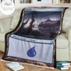Game Mtg Magic The Gathering Mbs 148 Island Fleece Blanket