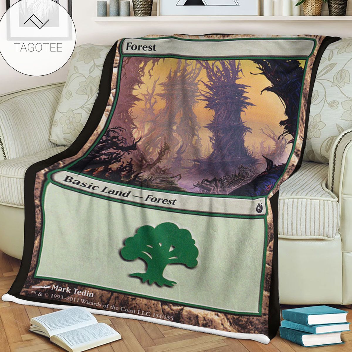 Game Mtg Magic The Gathering Mbs 154 Forest Fleece Blanket Game Mtg Magic The Gathering Mbs 154 Forest Fleece Blanket