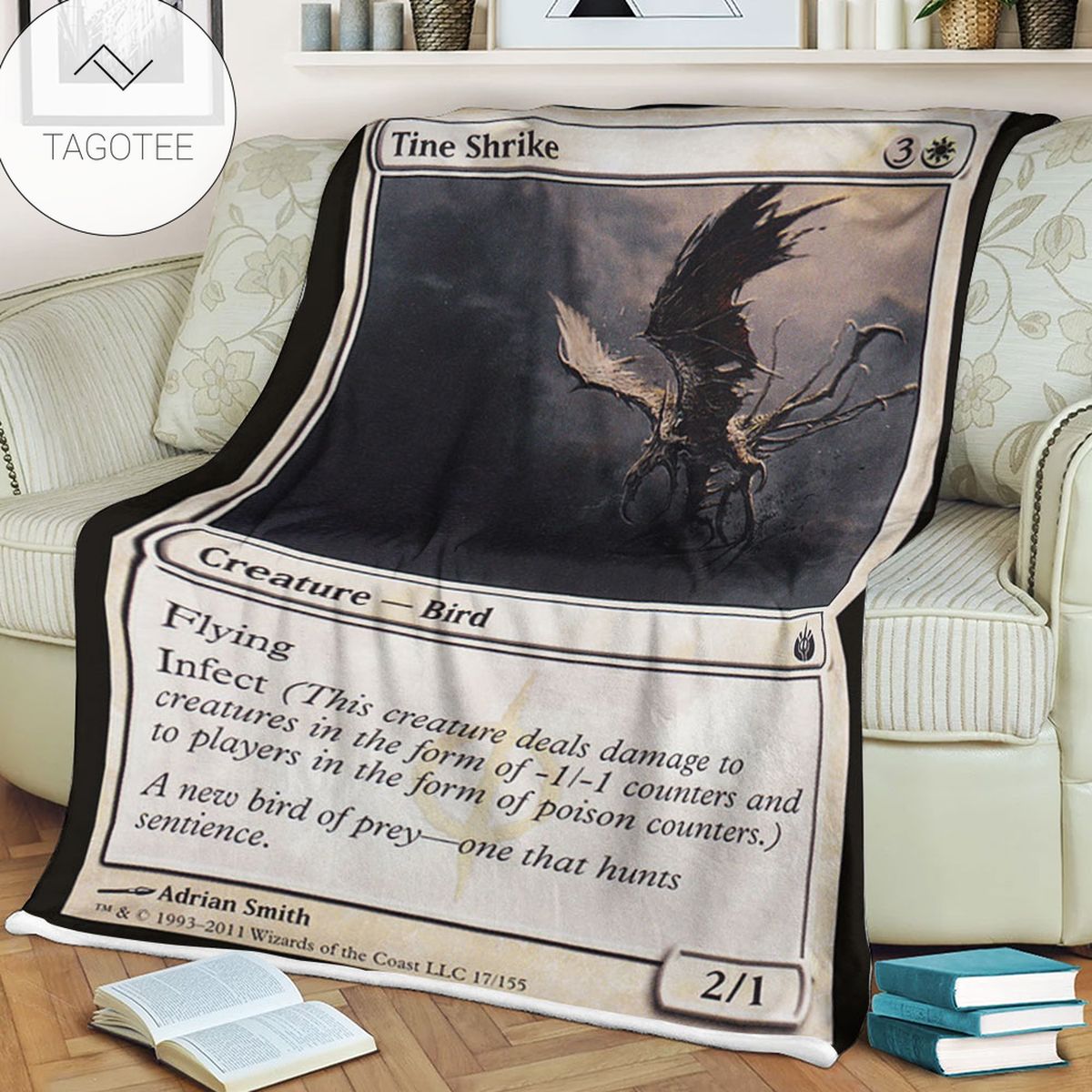 Game Mtg Magic The Gathering Mbs 17 Tine Shrike Fleece Blanket Game Mtg Magic The Gathering Mbs 17 Tine Shrike Fleece Blanket