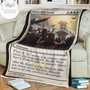 Game Mtg Magic The Gathering Mbs 19 White Sun S Zenith Fleece Blanket