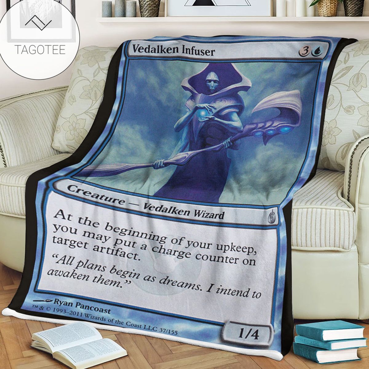 Game Mtg Magic The Gathering Mbs 37 Vedalken Infuser Fleece Blanket Game Mtg Magic The Gathering Mbs 37 Vedalken Infuser Fleece Blanket