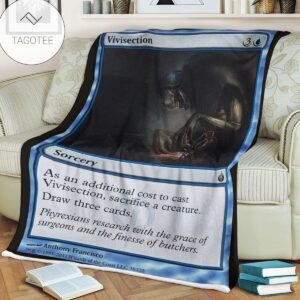 Game Mtg Magic The Gathering Mbs 38 Vivisection Fleece Blanket